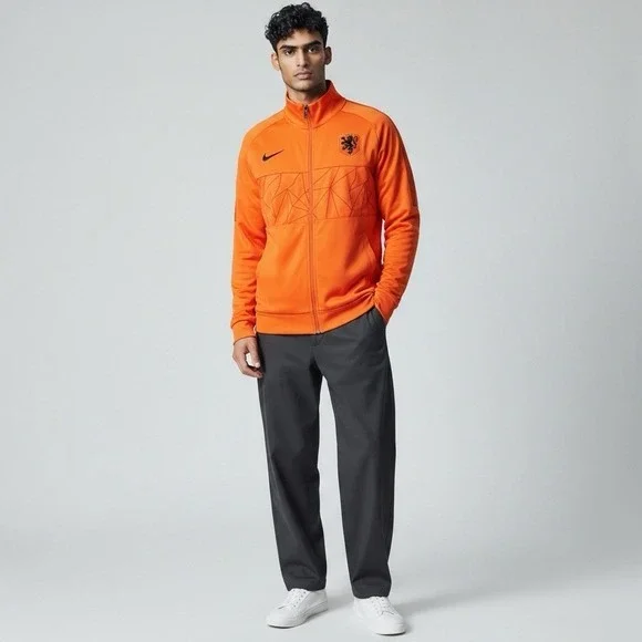 NIKE NETHERLANDS KNVB ACADEMY PRO KNIT SOCCER JACKET Medium Track Futbol - Picture 1 of 7